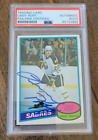 1980-81 OPC SIGNED ROOKIE CARD LINDY RUFF BUFFALO SABRES RANGERS # 319 PSA DNA