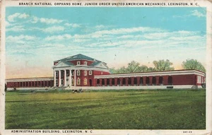 POSTKARTE Verwaltungsgebäude, Zweig National Waisenhaus, Lexington, NC - Bild 1 von 2