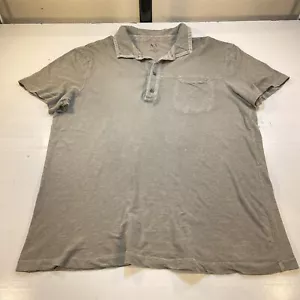 ARMANI EXCHANGE A|X DESIGNER POCKET POLO SHIRT Mens XL Gray - Picture 1 of 4