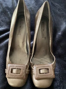 Bandolino Women's Toraso Wedge Heels Shoes  Dark Tan Size 8 - Picture 1 of 7