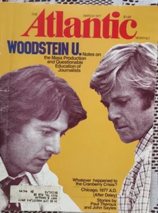 The Atlantic Monthly March 1977 Robert Redman Dustin Hoffman Woodstein U. - Picture 1 of 6