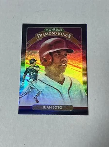 2020 Donruss Diamond Kings JUAN SOTO Washington Nationals #23 Rainbow Foil - Picture 1 of 2