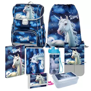 Einhorn Unicorn PFERD Pony Horse 8 * Set SCHULRANZEN Ranzen TORNISTER Pegasus - Bild 1 von 8