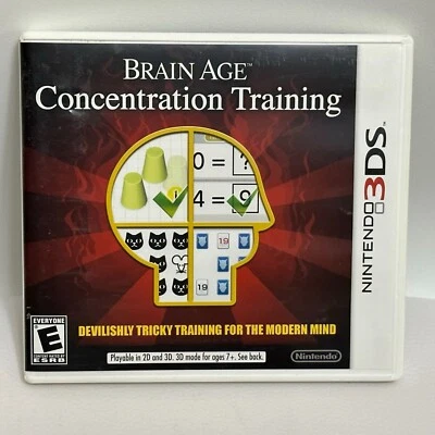 Brain Age: Concentration Training (Nintendo 3DS, 2013) - CIB COMPLETE - Image 1 of 2