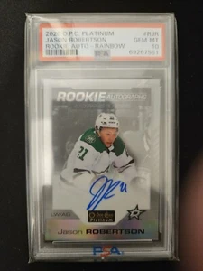 Jason Robertson Rainbow Rookie Auto PSA 10 2020-21 Opc Platinum Stars - Picture 1 of 2