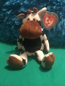 TY Beanie Babies - TIPSY the Cow (9 Inch) - Picture 1 of 2
