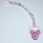 Pink Mouse - Dummy Clip - Candy Pink/Light Grey/Glitter