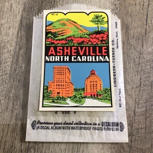Vintage Lindgren-Turner Co. Decal Asheville North Carolina - Picture 1 of 7
