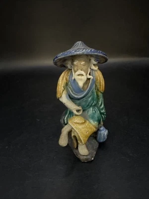 Antique Chinese Mudman, 3 1/2 Inch , Stamped "CHINA" - Image 1 of 4