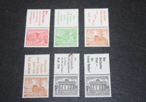 BERLIN Zusammendrucke S5-S10 ungebraucht/postfrisch,ca.128,50 E Michel - Bild 1 von 1