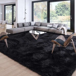 Soft Modern Indoor Large Shaggy Rug for Livingroom Bedroom Dorm Kids Room Hom... - Picture 1 of 7