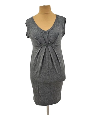 38 Jerseykleid Etuikleid STILLE BENETTON grau lässig basic casual dress - Bild 1 von 4