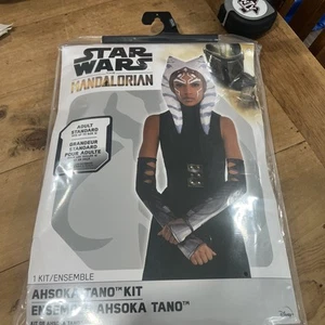 Star Wars Mandalorian Ahsoka Tano Adult Standard Costume Headpiece 2 Arm Sleeves - Picture 1 of 5