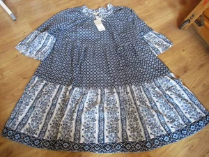 Deerberg wunderschönes Kleid Volants Gr. 52 Boho NEU - Bild 1 von 5