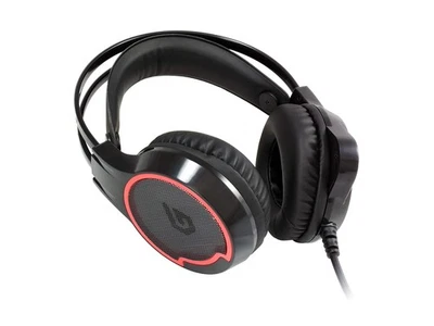 Conceptronic ATHAN01B 7.1-Channel Surround Sound Gaming USB Headset, Black/Red - Image 1 of 4