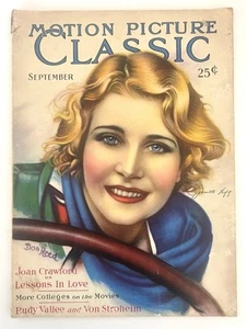 Motion Picture Classic Magazine September 1929 Vintage Hollywood Film Stars - Picture 1 of 15