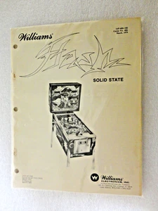 Williams Pinball Manual, With Schematics, Original Wms and Not a Copy, Decent #2 - Picture 1 of 2
