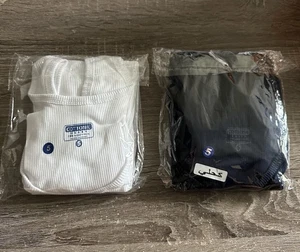 Camiseta sin mangas Cottonil para hombre talla XL PAQUETE DE 2 100 % algodón egipcio azul marino/blanco nueva - Imagen 1 de 5
