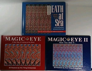 Lot Of Three 3D Illusion Hardback Books - Picture 1 of 5