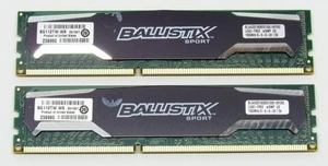 Crucial Ballistix 8 GB (2x4 GB) BLS4G3D1609DS1S00.16FER2 PC3-12800 DDR3 1600 MHz RAM - Foto 1 di 2