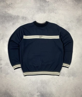 Suéter de punto de diseñador vintage Carlo Colucci para hombre azul marino ta... - Imagen 1 de 4