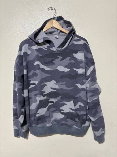 UNDERCOVER Victoria's Secret ROSA Pullover Coulisse Sleep Hoodie Grigio Mimetico Mimetico L