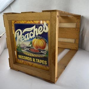 Large VTG Peaches Records & Tapes Storage Full Size Crate for 12" Vinyl Records - Bild 1 von 19