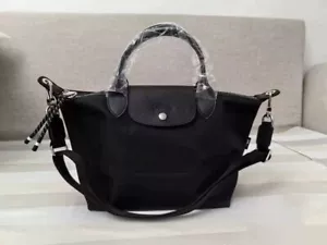 Longchamp Le Pliage Energy Shoulder Tote Bag 2Way Bag M Black Outlet New 2024 - Picture 1 of 5
