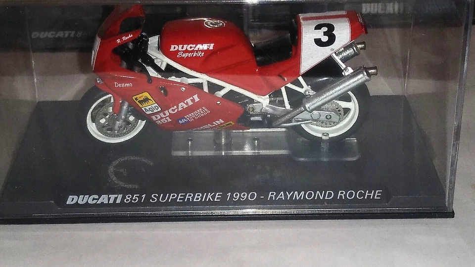 Ducati 851 superbike raymond roche #3  1990  1/24 moto - Immagine 1 di 1