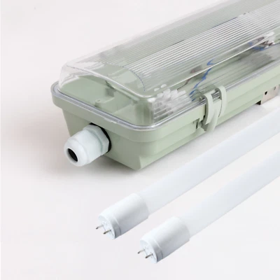 LED Feuchtraumleuchte Wannenleuchte Leuchte 60/120/150cm inkl. 2x T8 Röhre IP65 - Bild 1 von 4