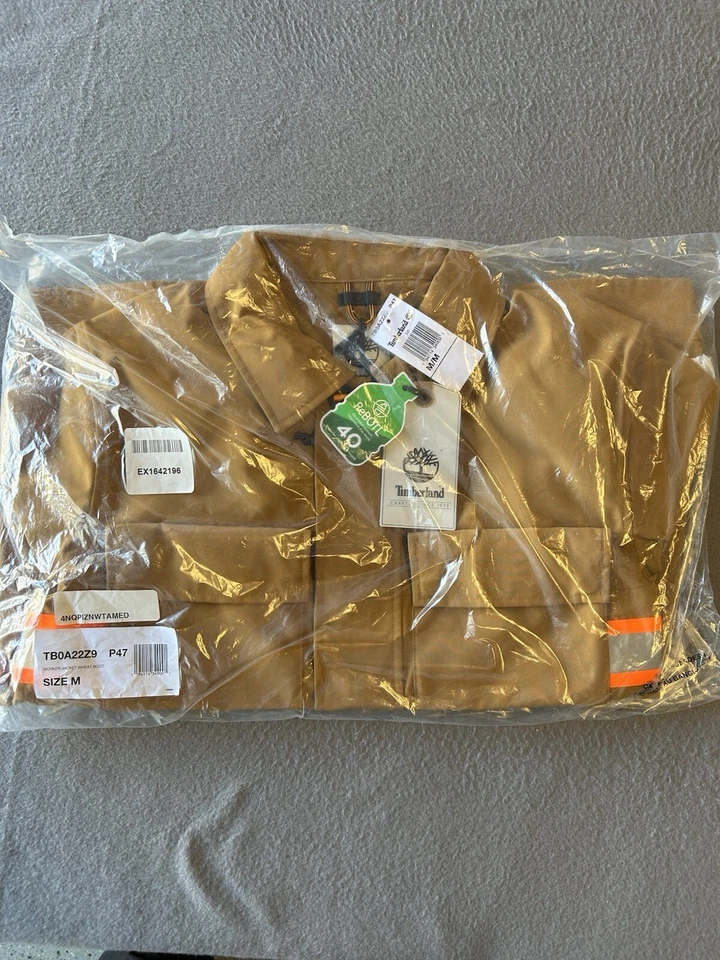 Chaqueta cortavientos Timberland Worker para hombre construcción reflectante media nueva con etiquetas Foto 1 de 4