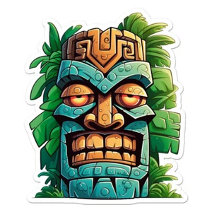 Tiki Statue, Vinyl Decal Sticker, Indoor Outdoor, 3 Sizes, #11781 - Picture 1 of 1