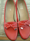 Hotter Uk6.5/Eu40 Woman's 'Vogue' Red Leather Slip-On Shoes. 2.5"/6.3Cm Heels