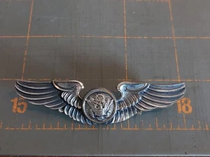 US Air Force 3" Enlisted Air Crew Member Wings Lapel Pin USAF Badge - Picture 1 of 4