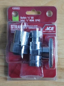 ACE Hardware 4609852 Válvula de cierre de cierre de cuarto recto 1/2 "x 3/8" 2881LF - Imagen 1 de 2