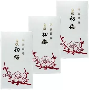 BAIKUNDO SENKOU High grade Incense Sticks 3 Set Sandalwood Kodo Plum Japan JP - Picture 1 of 5