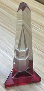 Alter Briefbeschwerer Moskau Glasblock Andenken 70er Jahre - Picture 1 of 5
