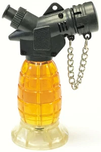 Eclipse Grenade Design Refillable Torch Lighter, 2ct, Assorted Colors, 1832 - Picture 1 of 3