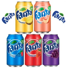 Fanta USA American Flavours Imported BERRY PINEAPPLE GRAPE 12 PACK 355ml 12fl oz - Picture 1 of 9