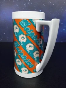 Vintage Miami Dolphins Beer Stein Plastic NFL Football - Picture 1 of 10