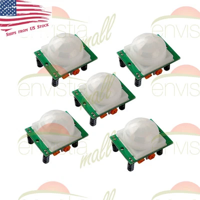 5 Pcs HC-SR501 PIR IR Passive Infrared Motion Detector Sensor Module DIY - Image 1 of 4