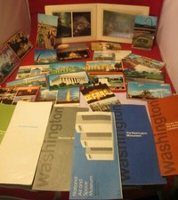 1970's 7 BROCHURE WASHINGTON D.C. LOT  19 postcards photo booklets Tour 