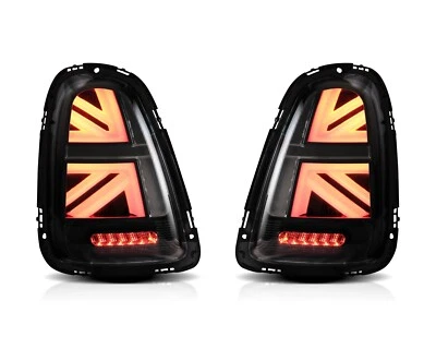 Luces traseras LED completas para Mini Cooper R56 R57 R58 R59 2007-2013 negro transparente - Imagen 1 de 4