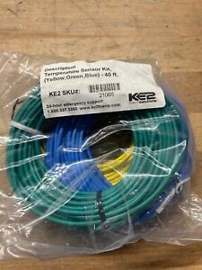 KE2 Sensor Temperature Therm 21066  3-pack. yellow, green blue 40 ft lead-NEW
