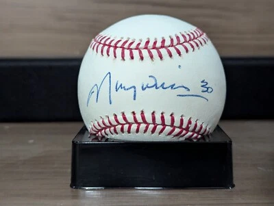 Maury Wills Autographed Rawlings Baseball Pirates Dodgers Expos - PSA/DNA Cert - Image 1 of 2