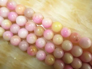 Natural 8mm mix Kunzite Round Gemstones Loose Beads ##KH091 - Picture 1 of 5