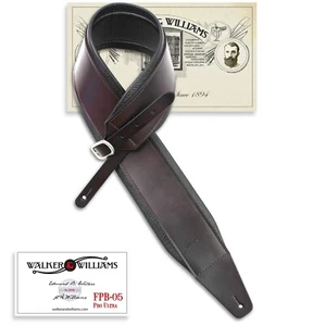 Walker & Williams FPB-05 Pro Ultra Series Premium Brown Strap & Chrome Buckle - Picture 1 of 8
