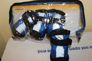 Fashion Pet Blue Polyester Boots Small new - Picture 1 of 3
