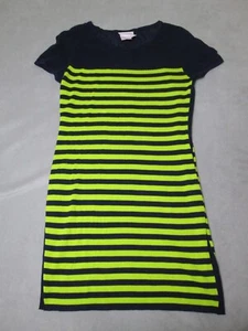 Romeo Juliet Couture Dress Womens M Blue Green Striped Mesh Top - Picture 1 of 14