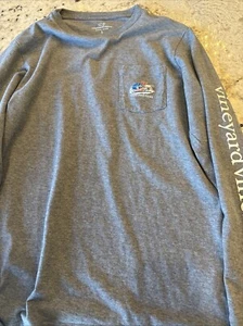 Boys Large (16) Vineyard Vines Long Sleeve Grey Skiing Shirt - Picture 1 of 4